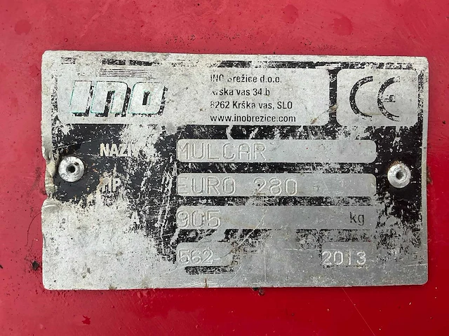 2013 ino euro 280 klepelmaaier - afbeelding 9 van  17
