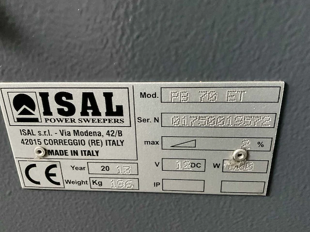 2013 isao pb70et veegmachine zelfrijdend - afbeelding 3 van  11