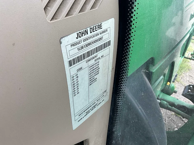 2013 john deere 6130m vierwielaangedreven landbouwtractor met voorlader - afbeelding 37 van  43