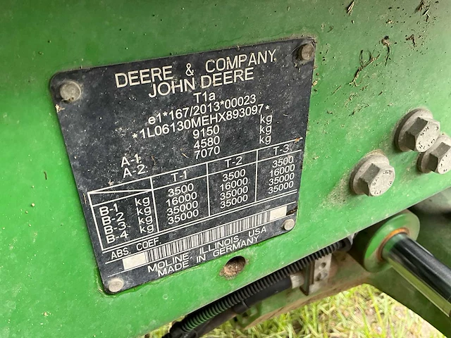 2013 john deere 6130m vierwielaangedreven landbouwtractor met voorlader - afbeelding 38 van  43