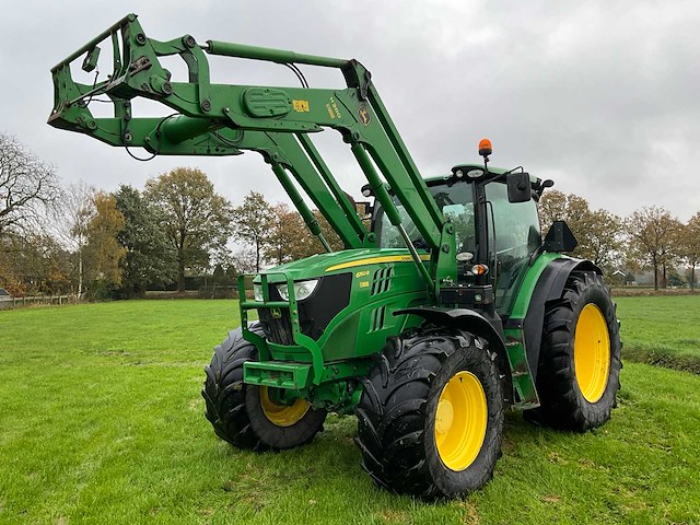2013 john deere 6150r autopower vierwielaangedreven landbouwtractor met voorlader - afbeelding 12 van  44