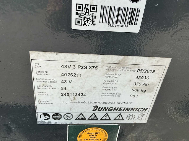 2013 jungheinrich ezs570 industriële trekker - afbeelding 11 van  32