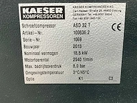 2013 kaeser asd32t schroefcompressor - afbeelding 7 van  16