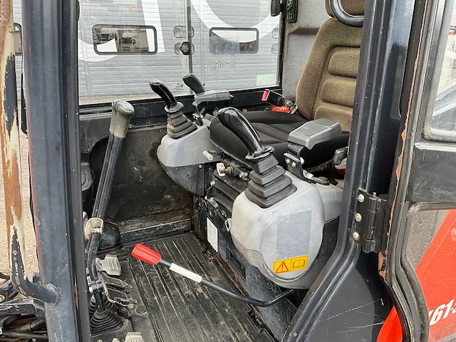 2013 kubota kx61-3 minigraafmachine - afbeelding 14 van  30