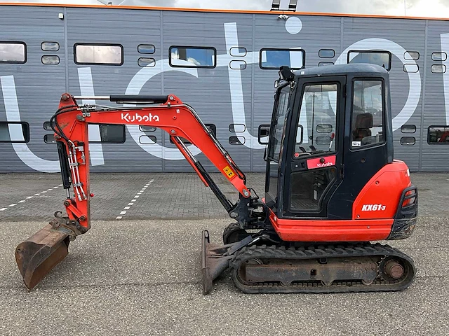 2013 kubota kx61-3 minigraafmachine - afbeelding 12 van  30