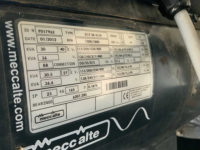 2013 kubota v3300 noodstroomaggregaat - afbeelding 22 van  32