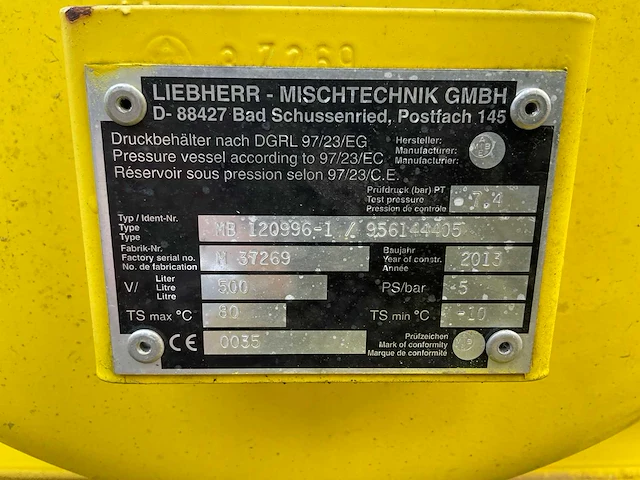 2013 liebherr htm 7045 truck betonmixer - afbeelding 10 van  18