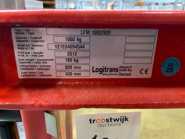 2013 logitrans lfm 1002/920 stapelaar - afbeelding 6 van  6