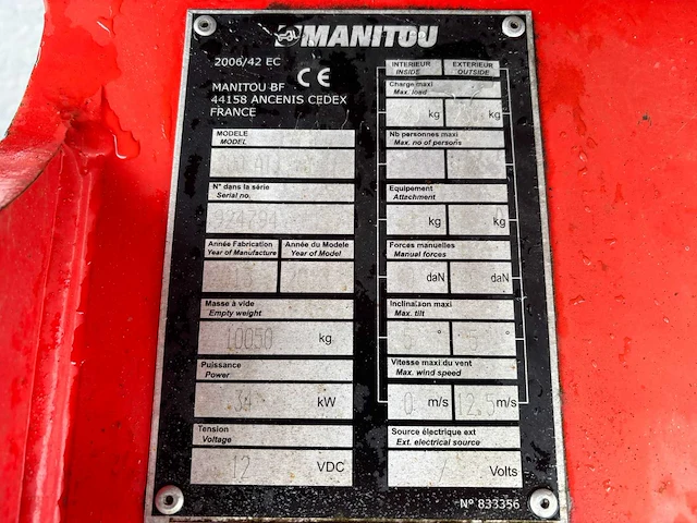 2013 manitou 200atj hoogwerker - afbeelding 4 van  12