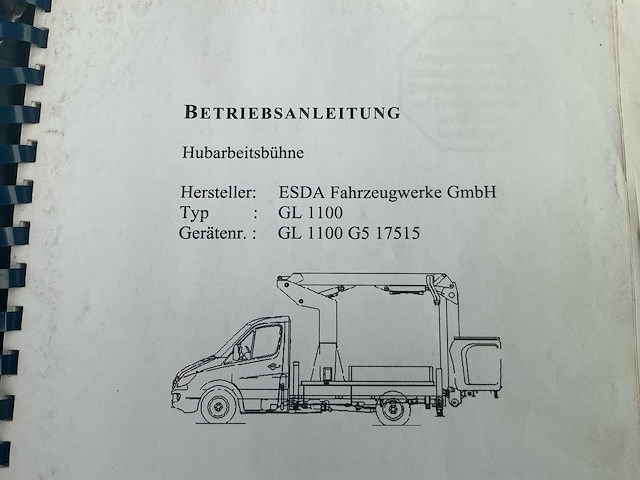 2013 mercedes sprinter 313 cdi esda gl1100 autohoogwerker - afbeelding 44 van  52