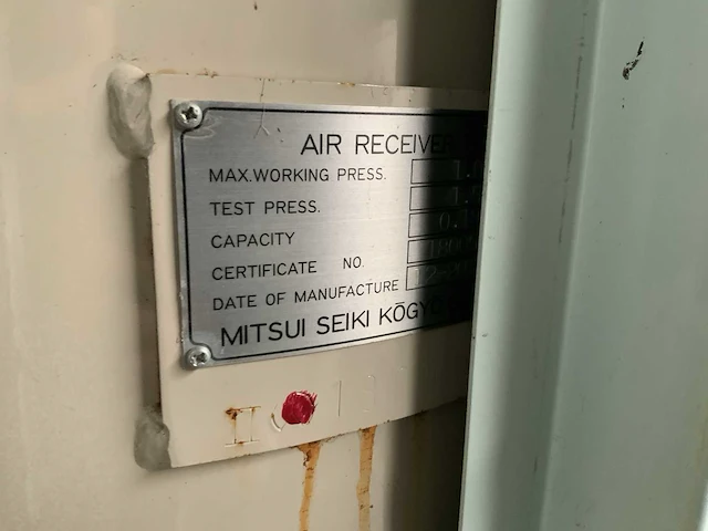 2013 mitsui seiki i-14075a olievrije compressor (airend defect) - afbeelding 7 van  14
