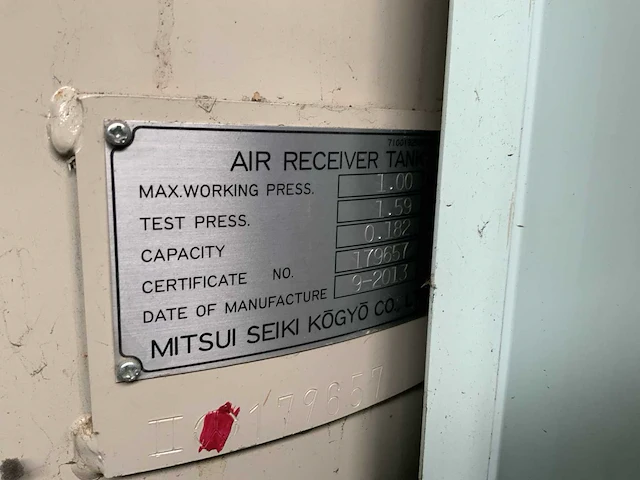 2013 mitsui seiki i-14075a olievrije compressor - afbeelding 11 van  13