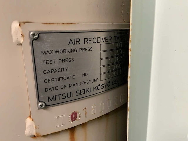 2013 mitsui seiki i-14075a olievrije compressor - afbeelding 5 van  9