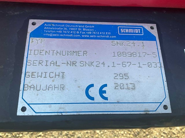 2013 nido schmidt snk 24.1 sneeuwschuiver - afbeelding 7 van  16