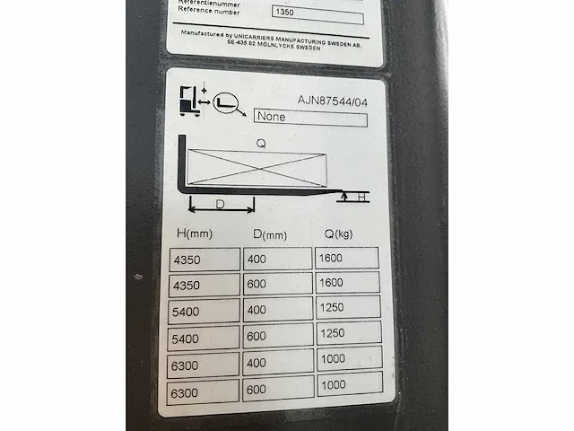 2013 nissan a/160sdtfvsjn630 stapelaar - afbeelding 6 van  9