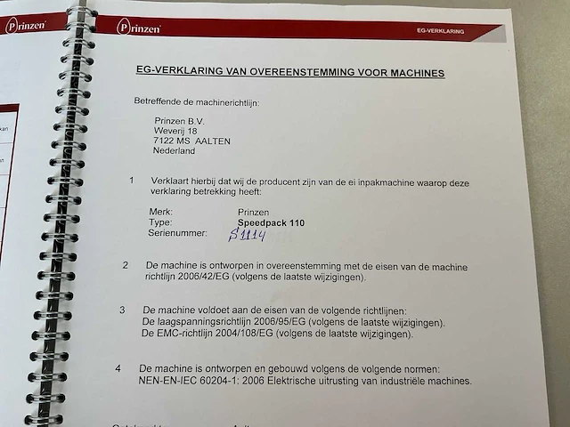 2013 prinzen speedpack 110 eier verpakkingsmachine met pallettloader - afbeelding 25 van  29
