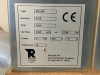 2013 riedex md-280 filterafzuiginstallatie - afbeelding 13 van  20