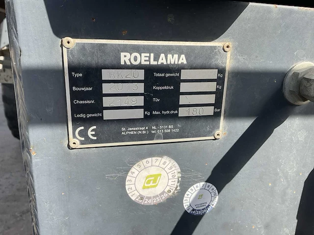 2013 roelama rk20 silagekipwagen - afbeelding 30 van  31
