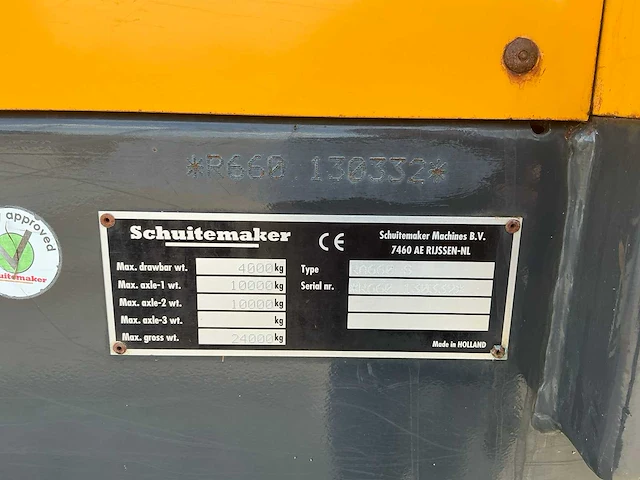 2013 schuitemaker rapide 660 opraapwagen - afbeelding 33 van  39