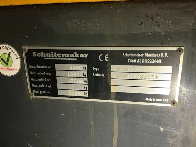 2013 schuitemaker rapide 660 opraapwagen - afbeelding 24 van  30