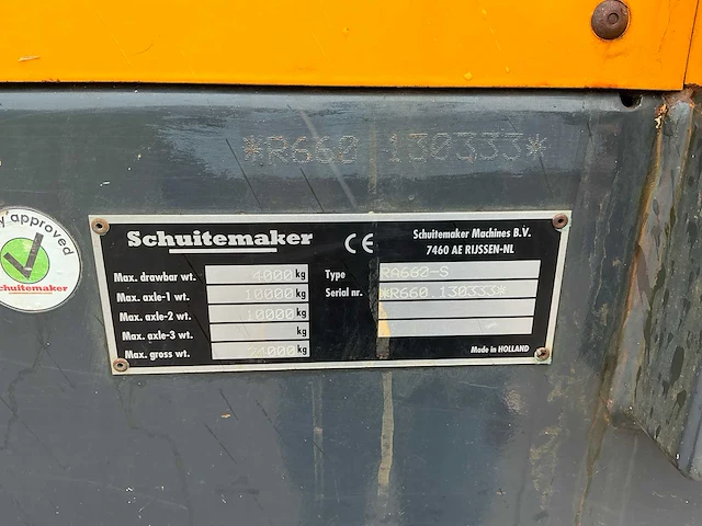 2013 schuitemaker rapide 660 opraapwagen - afbeelding 35 van  40