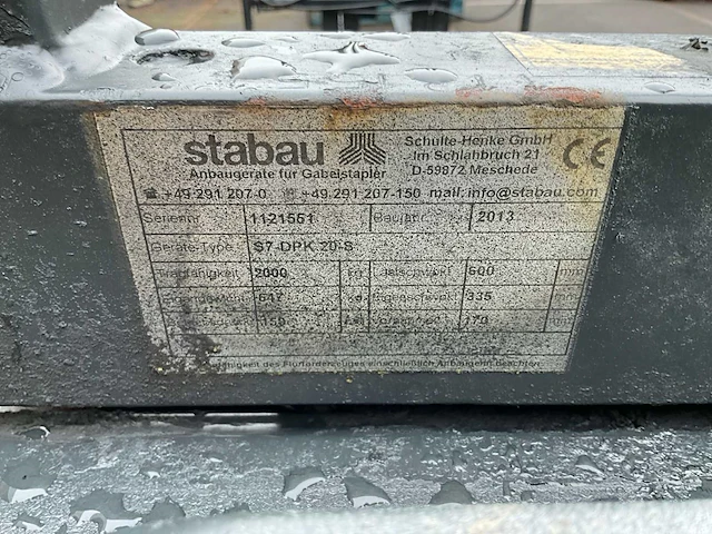 2013 stabau s7 dpk 20 s vorkversteller dubbel - afbeelding 7 van  7