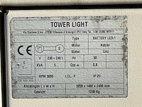 2013 tower light battery led1-1413 lichtmast aggregaat aanhangwagen - afbeelding 13 van  21