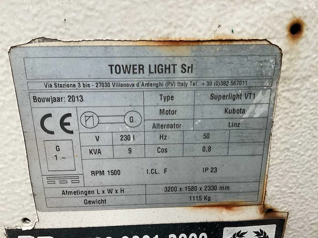 2013 tower light superlight vt1 floodlightset - afbeelding 4 van  12