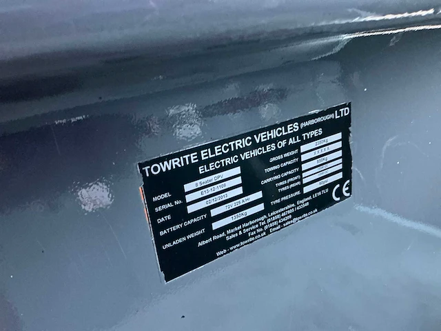2013 towrite 8 seater bpv utility tractor - afbeelding 13 van  20