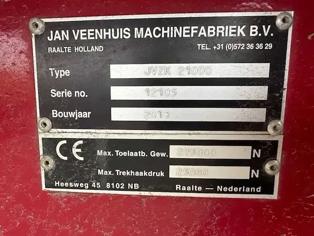 2013 veenhuis jvzk 21000 kipper - afbeelding 21 van  28