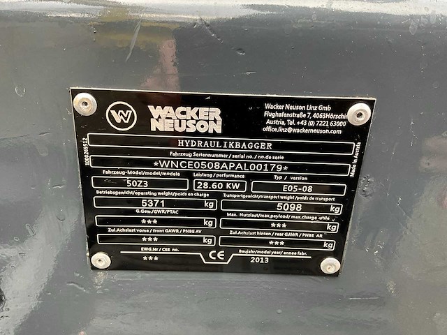 2013 wacker neuson 50z3 midigraafmachine - afbeelding 21 van  29