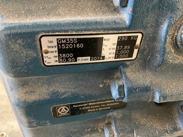 2014 aerzener gm35s industriële blower - afbeelding 9 van  10