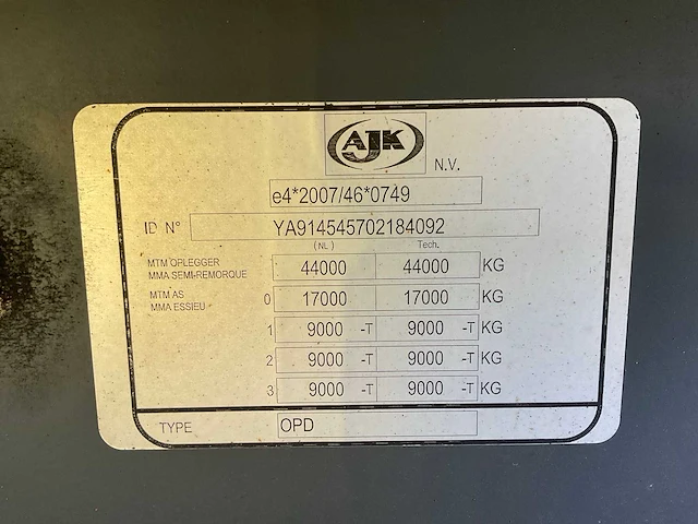 2014 ajk opd kieptrailer - afbeelding 14 van  21