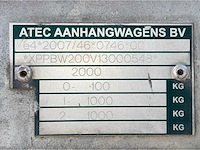 2014 atec eb2 2-1 dubbelas aanhangwagen - afbeelding 14 van  21