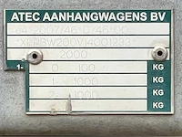 2014 atec eb2 2-1 dubbelas aanhangwagen - afbeelding 18 van  25
