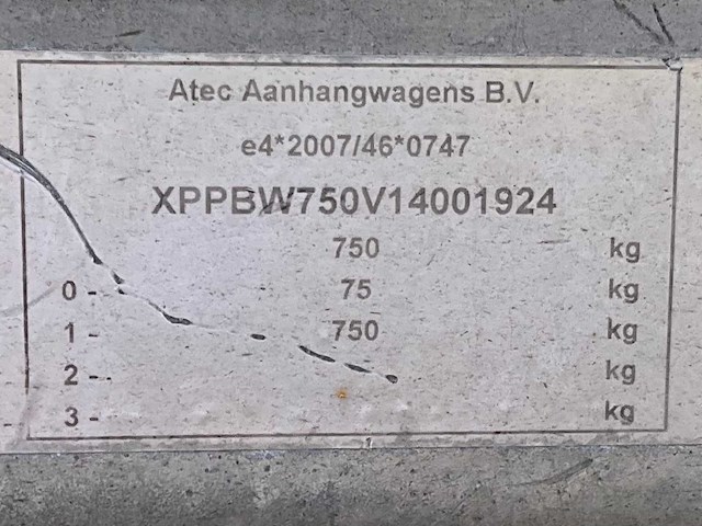 2014 atec eo1300 aanhangwagen - afbeelding 8 van  16