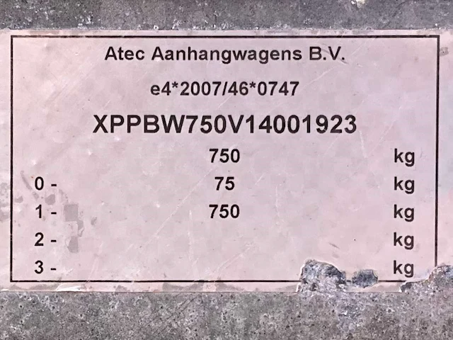 2014 atec eo1300 aanhangwagen - afbeelding 13 van  13