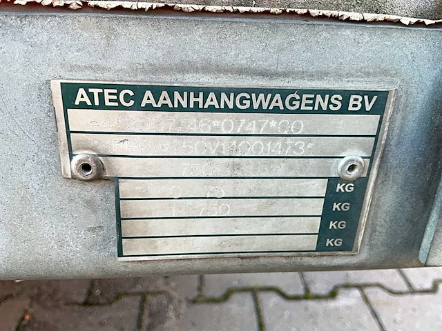 2014 atec eo1300 aanhangwagen - afbeelding 12 van  12