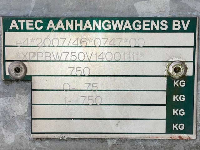 2014 atec eo1300 huif aanhangwagen - afbeelding 6 van  14