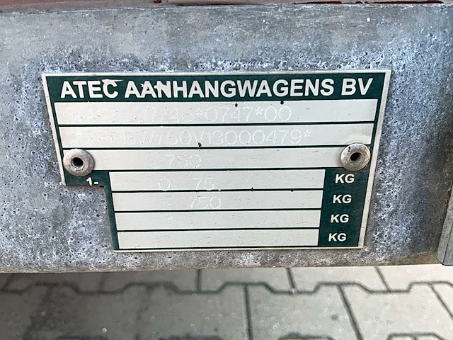 2014 atec eo1300 zeilaanhangwagen - afbeelding 19 van  19