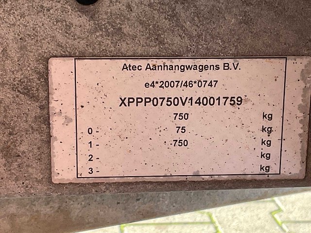 2014 atec pl10 1300 zeilaanhangwagen - afbeelding 4 van  12