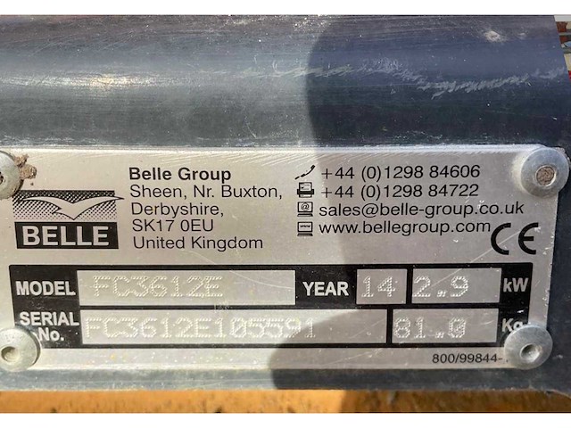 2014 belle fc3612e trilplaat - afbeelding 8 van  8