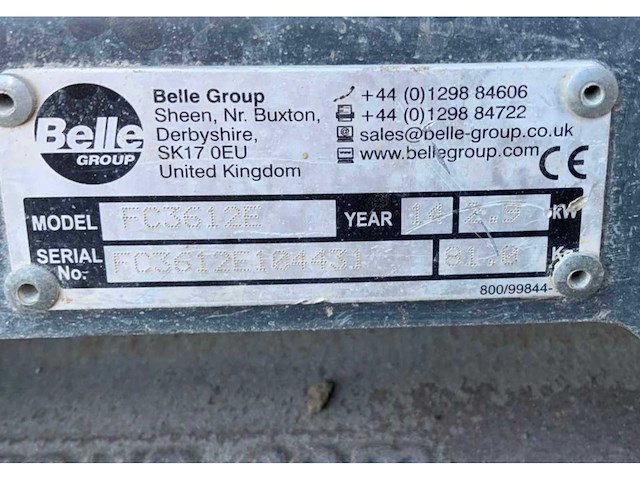 2014 belle fc3612e trilplaat - afbeelding 6 van  6