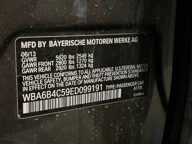 2014 bmw 650i grancoupe individual personenauto - afbeelding 25 van  39