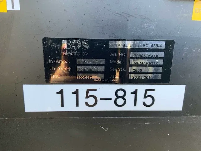 2014 bos electra megaebox bouwaansluitkast - afbeelding 3 van  9