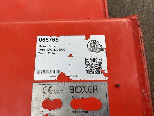 2014 boxer ag 220 duo klepelmaaier front - afbeelding 6 van  6