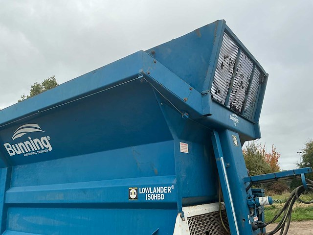 2014 bunning lowlander 150 hbd breedstrooier mestwagen - afbeelding 4 van  30