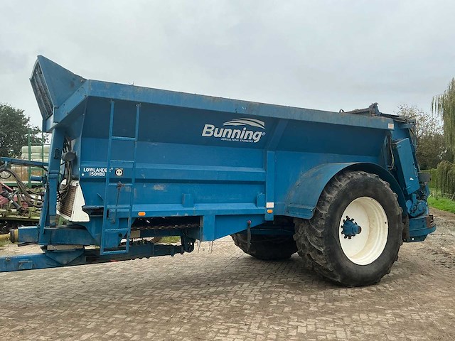 2014 bunning lowlander 150 hbd breedstrooier mestwagen - afbeelding 8 van  30