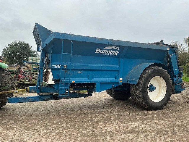 2014 bunning lowlander 150 hbd breedstrooier mestwagen - afbeelding 26 van  30