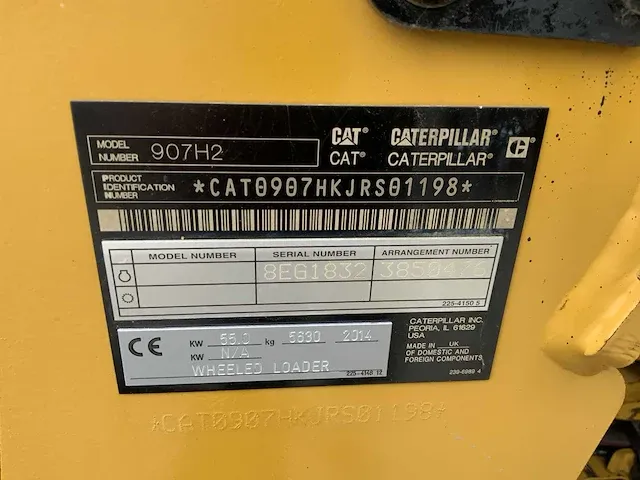 2014 caterpillar 907h shovel - afbeelding 15 van  29